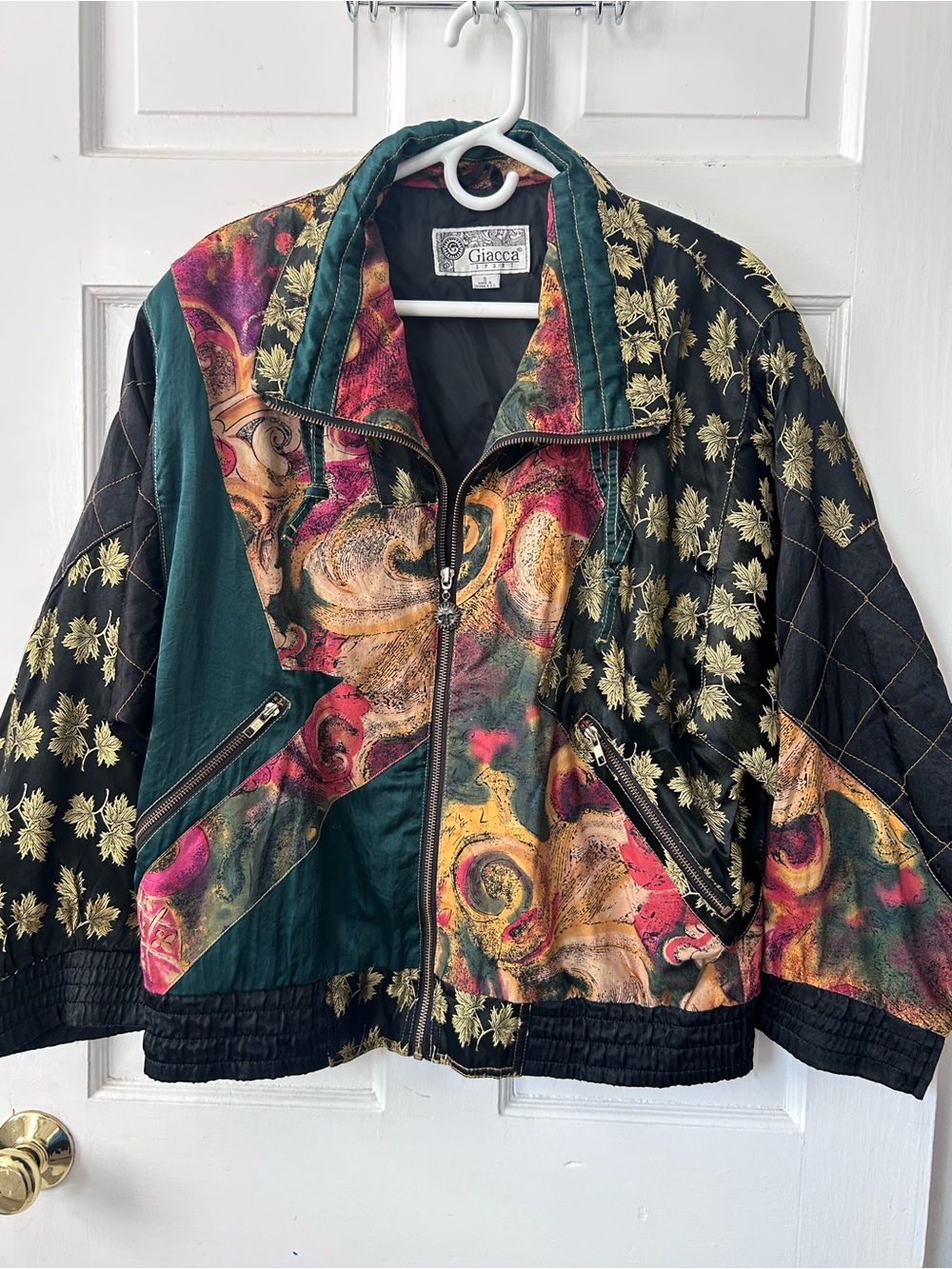 Vintage Giacca Sport Baroque Windbreaker Jacket Women’s Sz S